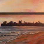 Santa Barbara Sunse
24" x 36" indented canvas
1st. place award at the Cambria juried art show
$450t 
