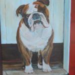 Leo the Bulldog
Acrylic 16 ' x 20" $250
